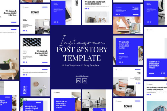 Elevating Brand Presence with the Corporate Instagram Post and Story Pack