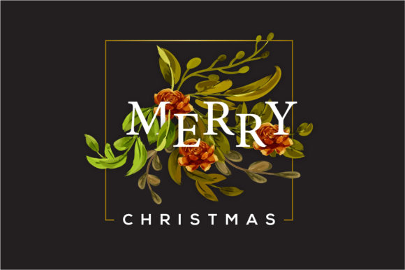 Floral Merry Christmas Graphics: Bringing Seasonal Warmth to Your Celebrations