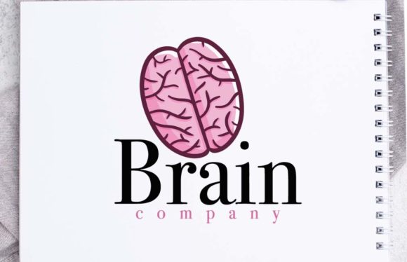 Funny Brain Company Logo Template