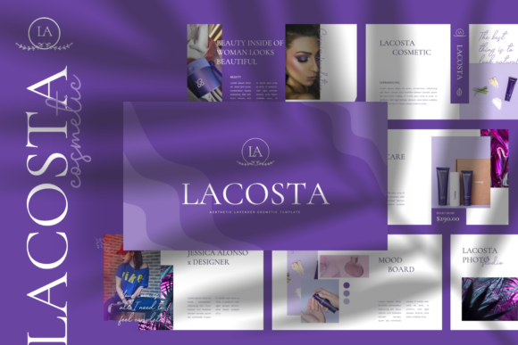 LACOSTA - Lavender Powerpoint Template: A Modern Design Solution