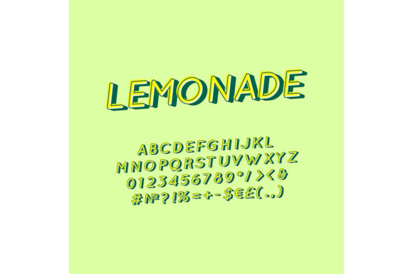 Lemonade Vintage 3D Vector Alphabet Set: A Creative Resource for Designers and Creators