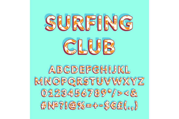 Revitalizing Retro Vibes: The Strategic Value of the Surfing Club Vintage 3d Vector Alphabet Set