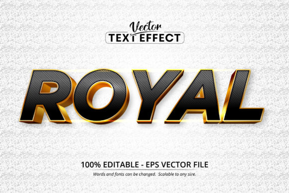 Royal Text, Shiny Gold Style Text Effect