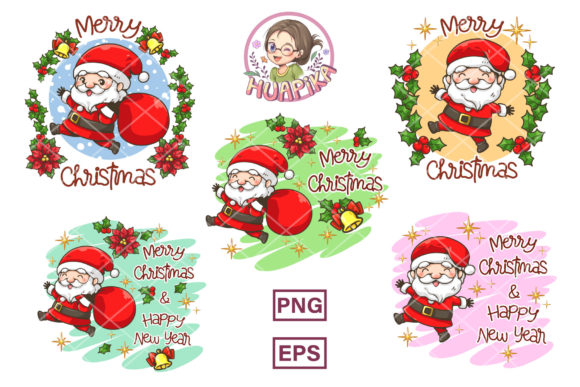 Santa Claus Merry Christmas Logo: A Timeless Design for Festive Creations