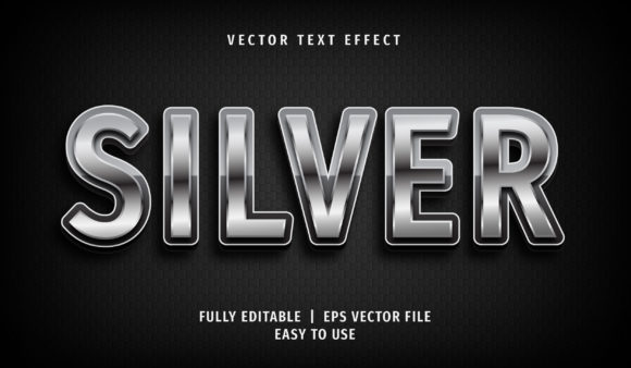 Silver Text Effect for Premium Branding