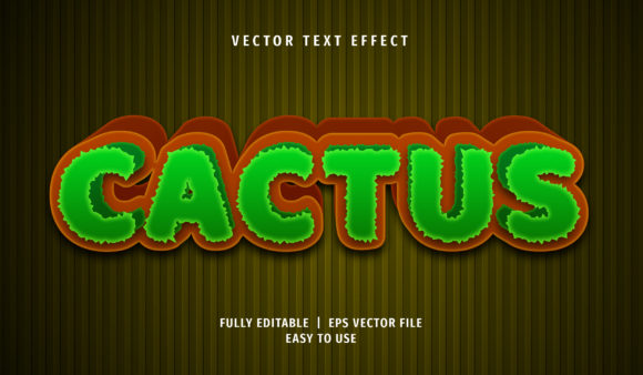 Text Effect - Cactus Text Style: A Strategic Tool for Visual Communication