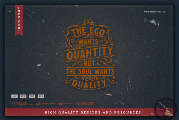The Ego Wants Quantity: A Statement on Quality